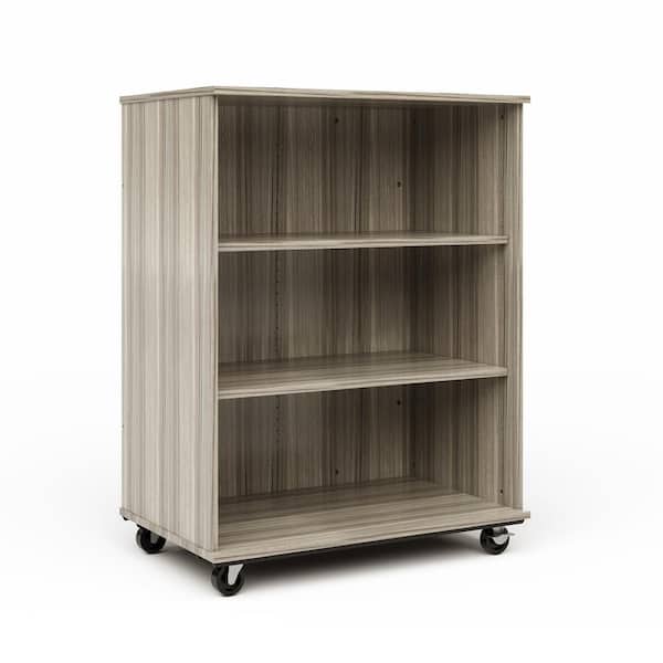 TOT MATE 48 in. H Open Single Sided Mobile Locker Nursery Classroom Bookcase Write-on/Wipe-off Back, Adj. Shelves