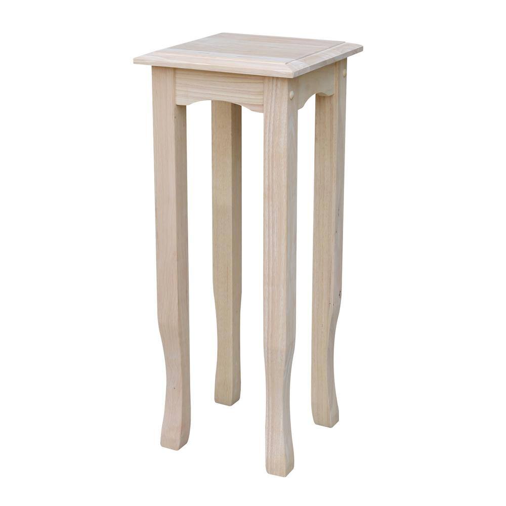 International Concepts Unfinished End Table TT30 The Home Depot
