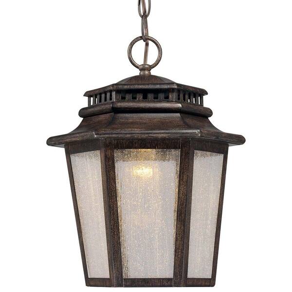 the great outdoors by Minka Lavery Wickford Bay LED Wickford Bay 1-Light Iron Oxide Outdoor LED Chain Hung