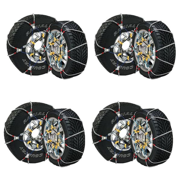 SUPER Z Z-6 Durable Cable Tire Snow Chain Set (4-Pack)