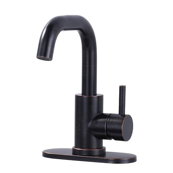 AVITAS 8.9 in. Single Handle Bar Faucet Deckplate Included in Oil Rubbed Bronze