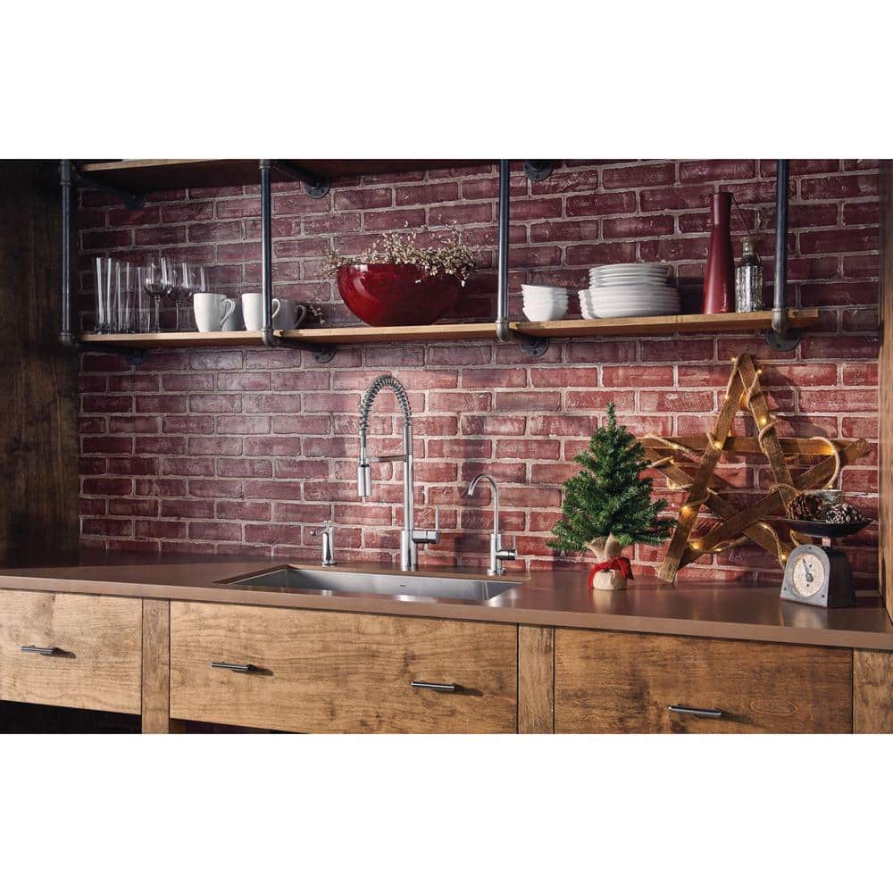 Modern Stainless Steel Kitchen Soap Dispenser with Chrome Finish