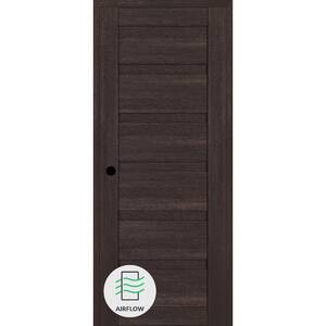 Louver DIY-Friendly 30 in. W. x 84 in. Right-Hand Veralinga Oak Wood Composite Single Swing Interior Door