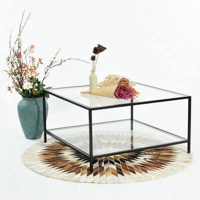 Square Glass Coffee Tables Accent Tables The Home Depot