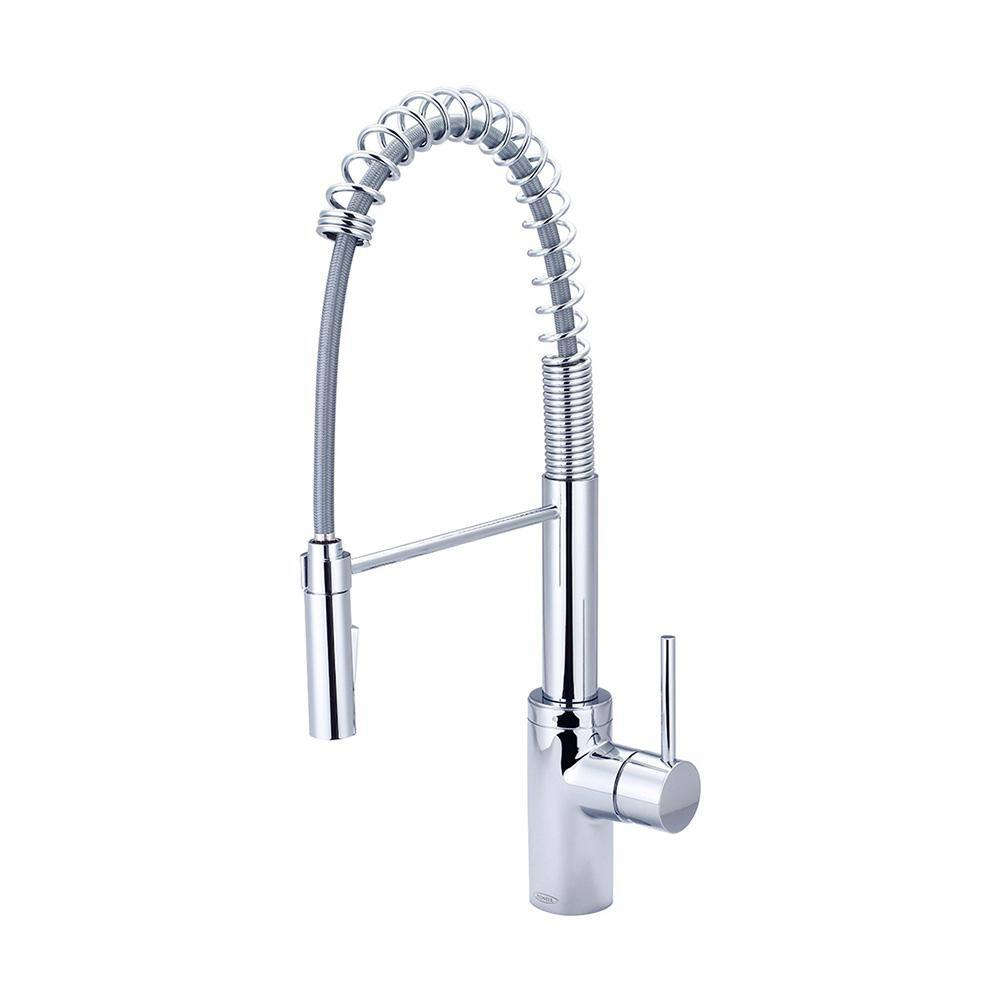 Pioneer Faucets Motegi Single-Handle Pull-Down Sprayer Kitchen Faucet ...