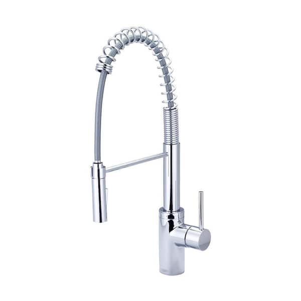 Pioneer Faucets Motegi Single-Handle Pull-Down Sprayer Kitchen Faucet with Pre-Rinse Sprayer in Polished Chrome