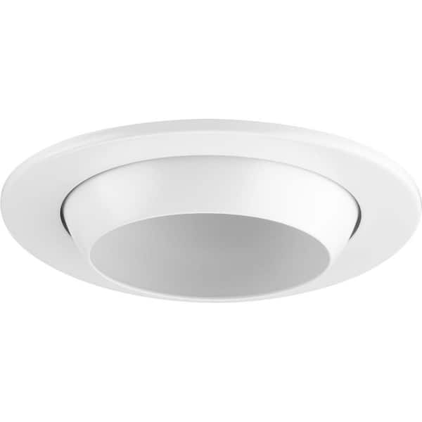 Progress Lighting 4 in. PAR20 Satin White Eyeball Recessed Trim for 4 in. Housing, 1 Pack