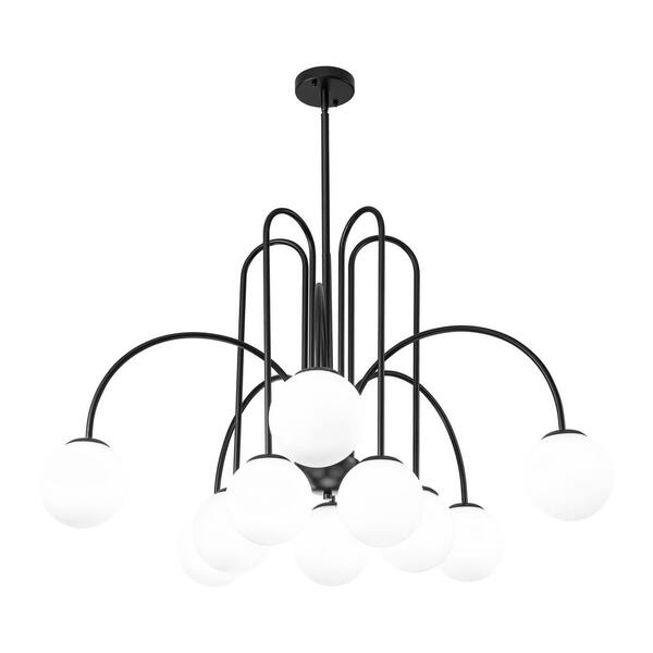 Rennnsan Ayden 10-Light Black Dimmable Sputnik Sphere