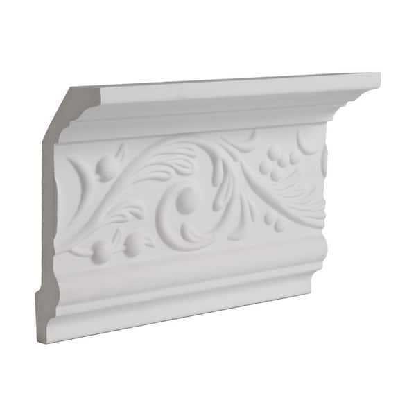 American Pro Decor 4 1 2 In X 2 1 2 In X 6 In Long Floral   Primed White American Pro Decor Moulding Samples 5apd11054 64 600 