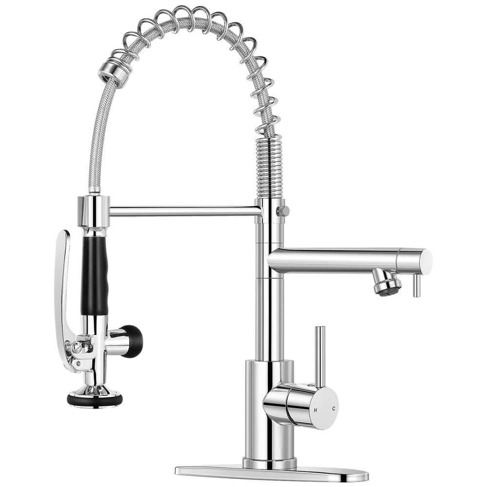 Single Handle Pull Down Sprayer Kitchen Faucet with Advanced Spray, Pull Ou