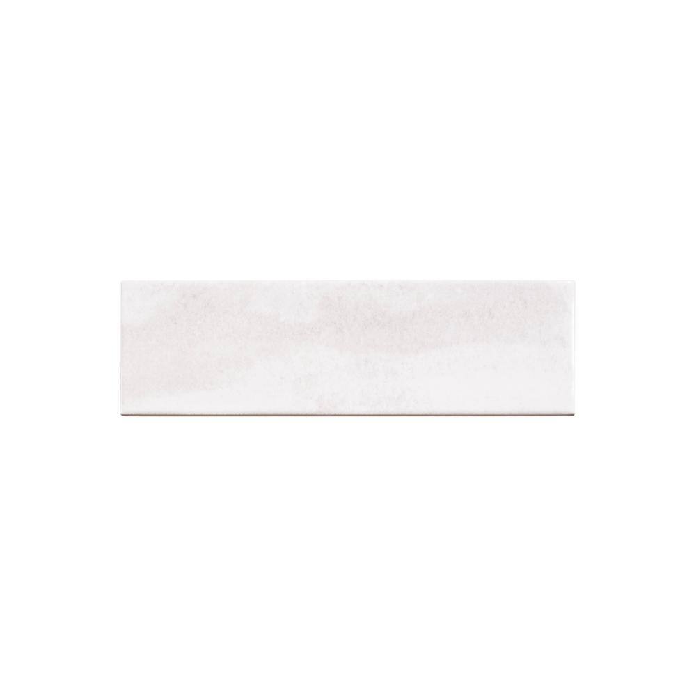 Splendor 3" x 10" Glossy Gray Porcelain Wall Tile