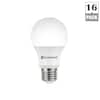 Unbranded 60-Watt Equivalent A19 Non-Dimmable LED Light Bulb Soft White (16-Pack) 11A19060WULND01