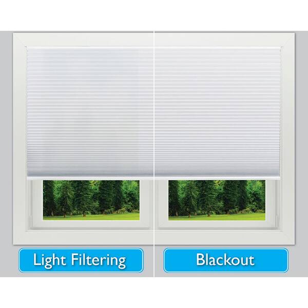 Reviews for Redi Shade Easy Lift Cut-to-Size Natural Cordless Light  Filtering Cellular Fabric Shade 48 in. W x 64 in. L