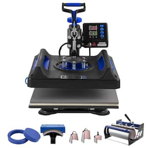 Heat Press Machine, 15 in. x 15 in., 8 in 1 Heat Transfer Machine with 30 oz. Tumbler Press 360° Swing Digital Pressing