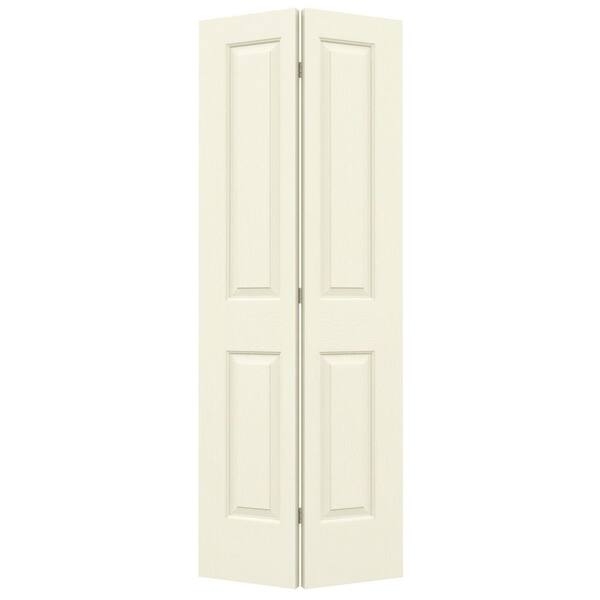 JELD-WEN Woodgrain 2-Panel Hollow Core Molded Interior Closet Bi-fold Door