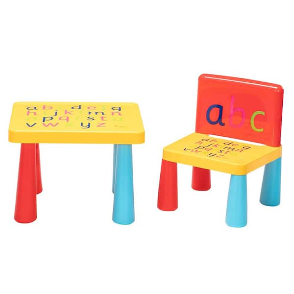 Winado 2 in 1 Children Letter Table Chair Set