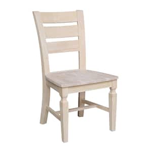 Vista Unfinished Wood Ladderback Chair (Set of 2)