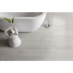 Woodcrest Blanco 6 in. x 36 in. Matte Porcelain Floor and Wall Tile (13.5 sq. ft./Case)