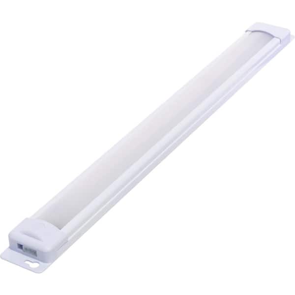 Enbrighten Premium Plug-In 12 in. LED White Under Cabinet Light (4-Pack)
