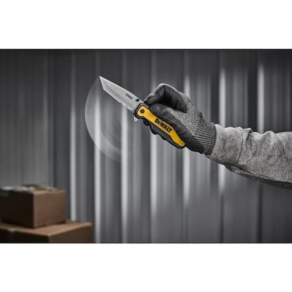 DEWALT - 3.3 in. Tanto Pocket Knife with Quick Flip
