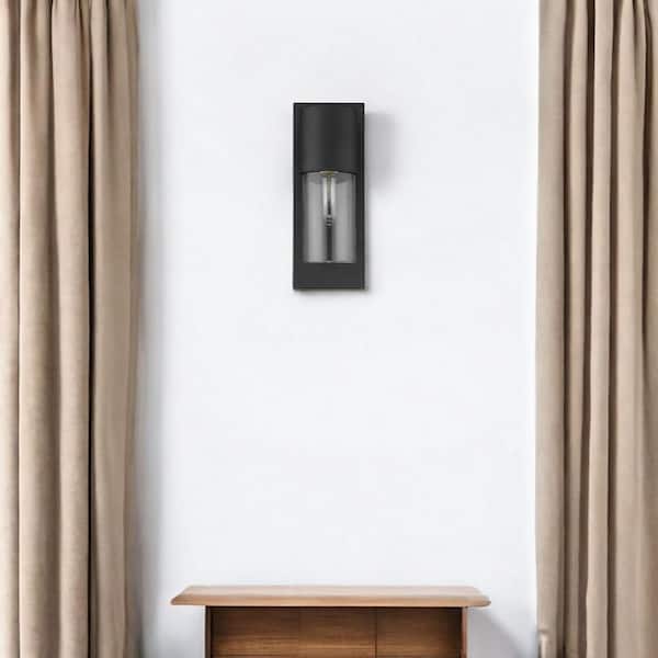 16 in. Clear Indoor Hardwired Sconce with No Bulbs Included
