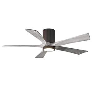 Irene 52 in. LED Indoor/Outdoor Damp Textured Bronze Ceiling Fan with Light with Remote Control, Wall Control