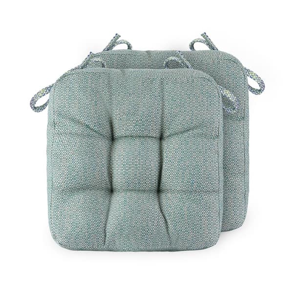 Unbranded 16.5 x 16.5 Square Replacement Outdoor Lounge Chair Cushion, Dining Chairs Cushions with Ties