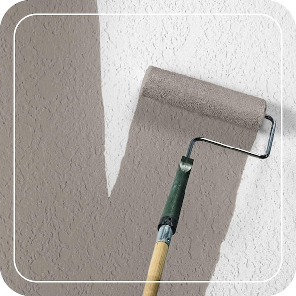 5 gal. #PPF-31 Pebbled Path Satin Interior/Exterior Masonry, Stucco and Brick Paint
