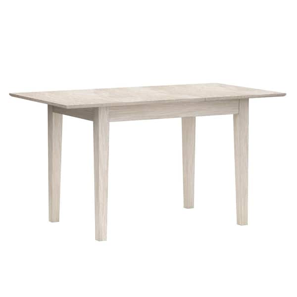Hillsdale Furniture Spencer Traditional White Wood 42 in. 4 Leg Dining Table Seats 4