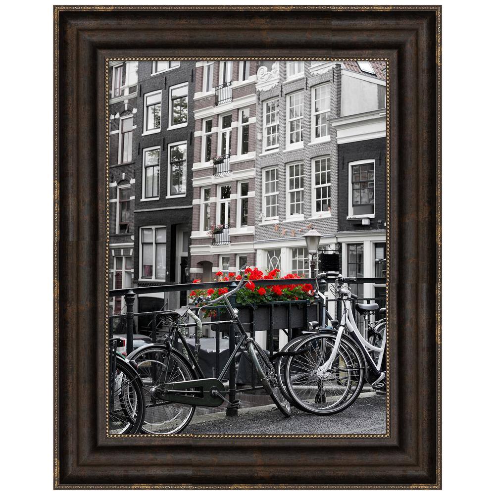 Stately Bronze and Gold Polystyrene Wall Picture Frame