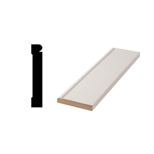 Woodgrain Millwork WM 753 - 15/32 in. x 3-1/4 in. x 144 in. Primed MDF Pro Pack Base Moulding