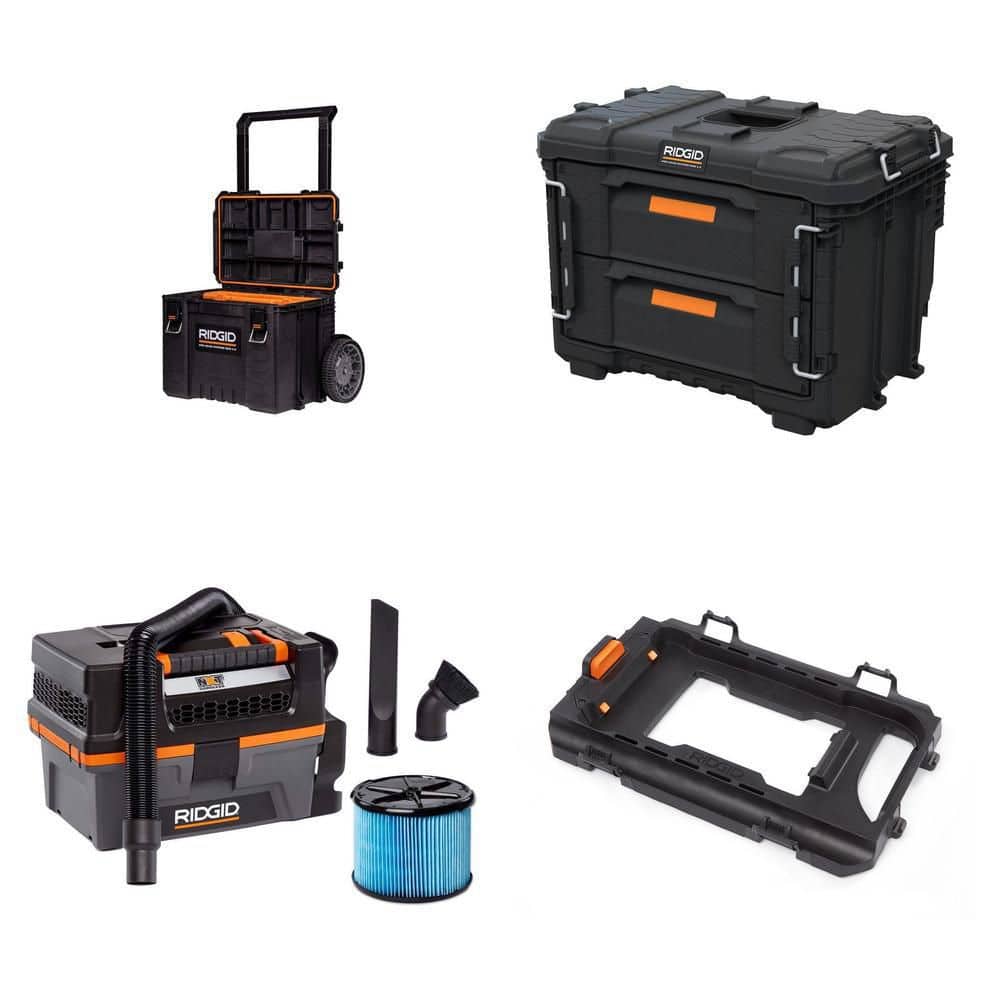 衝立② RIDGID 2.0 Pro Gear System 22 in. XL 2 Drawers Modular Tool Box