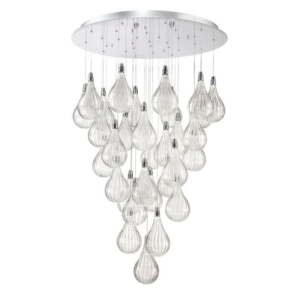 Eurofase Connie Collection 31-Light Chrome LED Chandelier