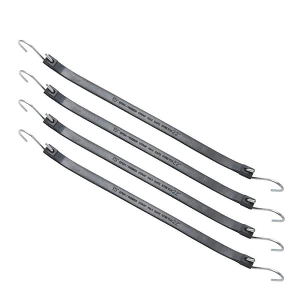 15 in Heavy Duty EPDM Tarp Strap, 4 Pack