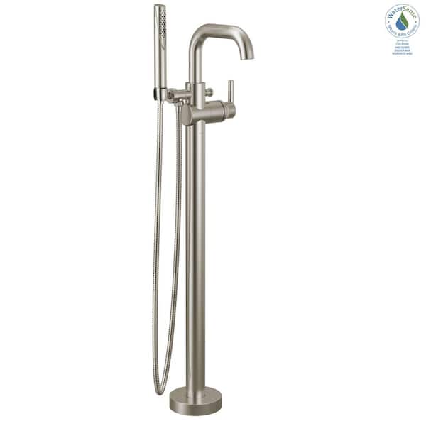 Delta Trinsic 1-Handle Floor Mount Tub Faucet Trim Kit in