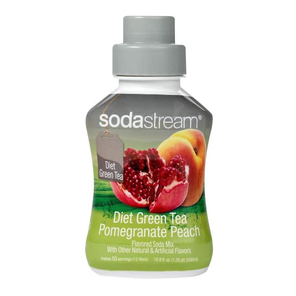 SodaStream 500ml Soda Mix - Diet Green Tea Pomegranate Peach (Case of 4)-DISCONTINUED