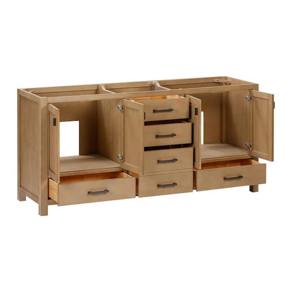 Avanity Modero 72 in. Bath Vanity Cabinet without Top in Brushed