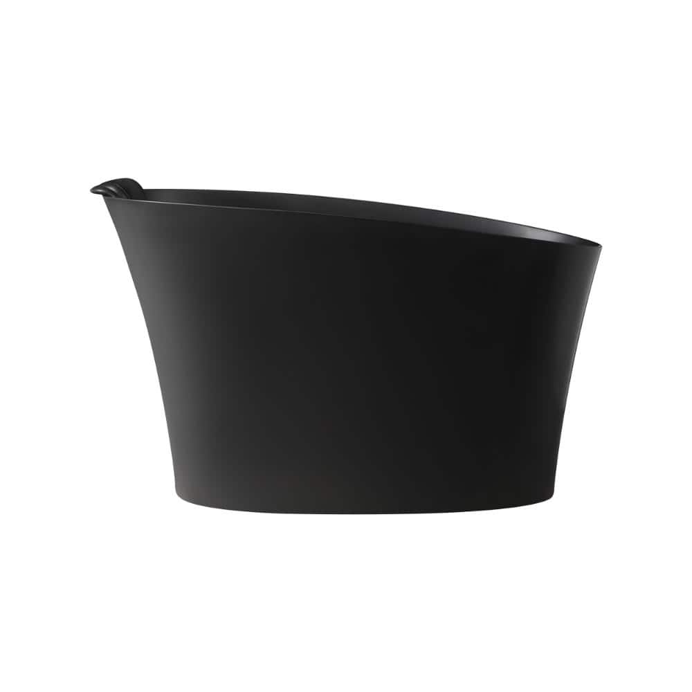 51 in. x 28 in. Freestanding Soaking Bathtub with Overflow and Drain in Black price history on PriceWatchPro