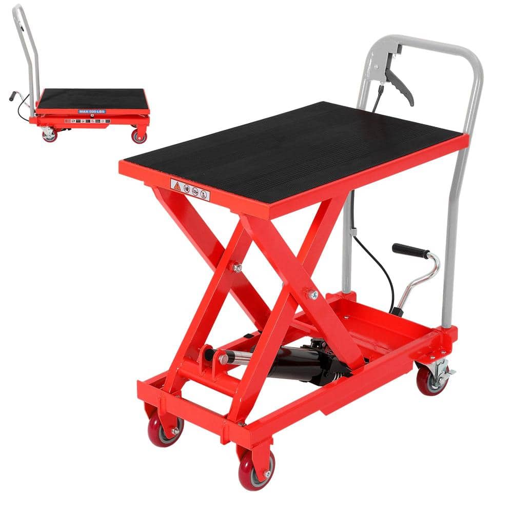500 lbs. Single Scissor Hydraulic Lift Table Cart with 28.7 in. Lift Height and Brake price history on PriceWatchPro