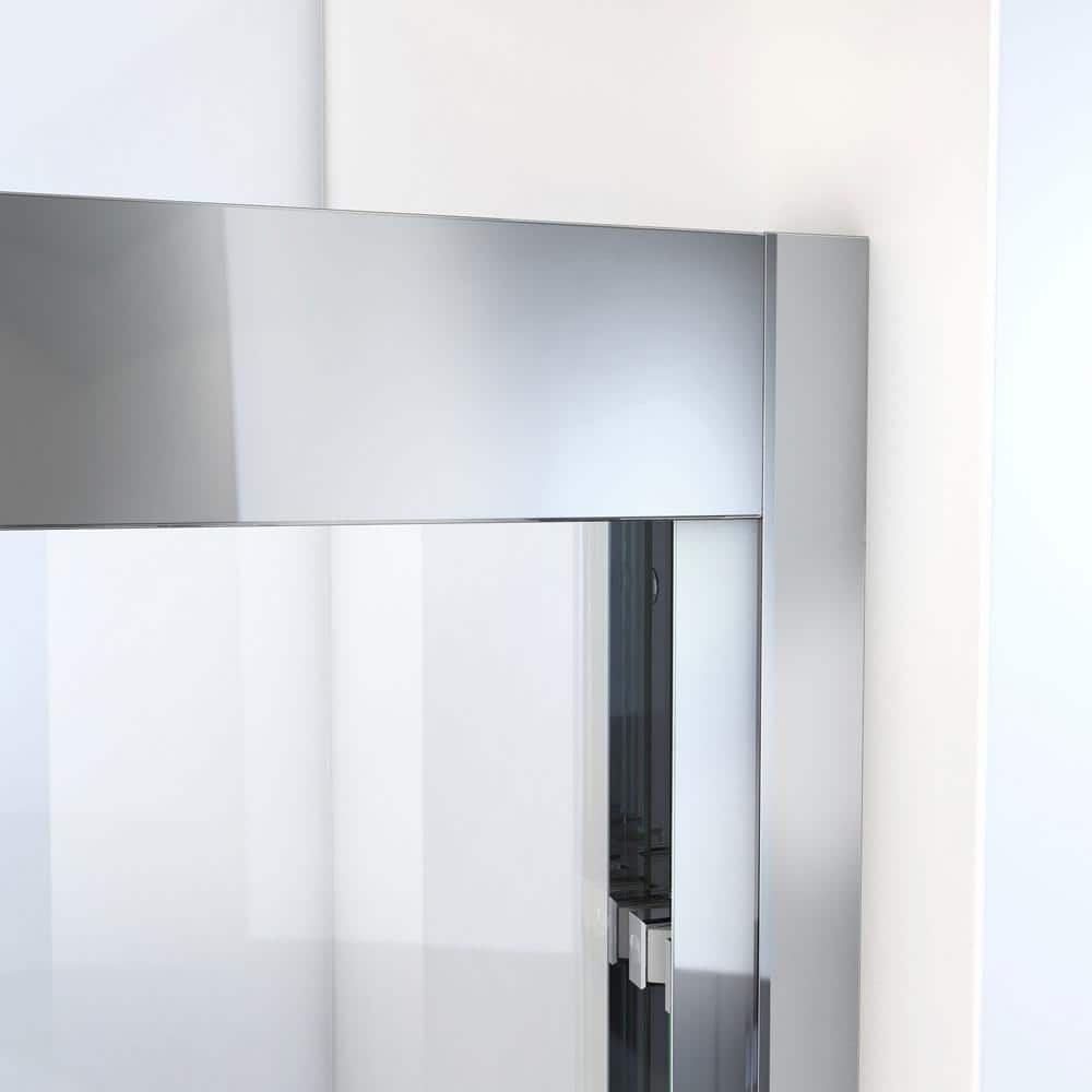 Duet Plus 56"-60" Chrome Semi-Frameless Sliding Shower Door