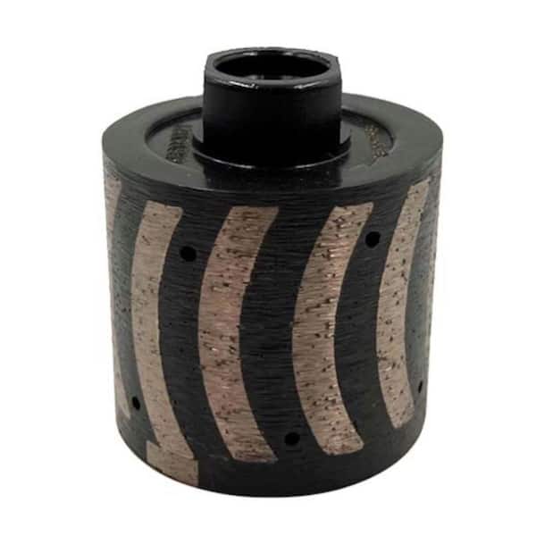 2 in. Natural/Engineered Stone, Resin Filled, 1-3/4 in. Radius, High Speed Steel, 1-Piece Only, 5/8 in.-11 Arbor