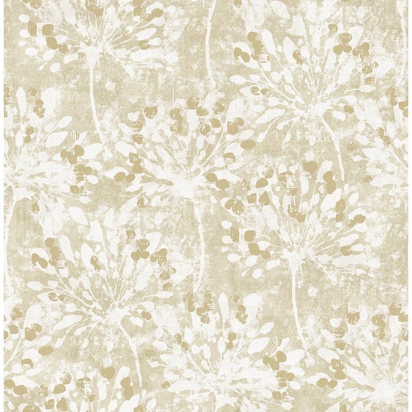 Advantage Dori Yellow Gold Painterly Floral Paper Non-Pasted