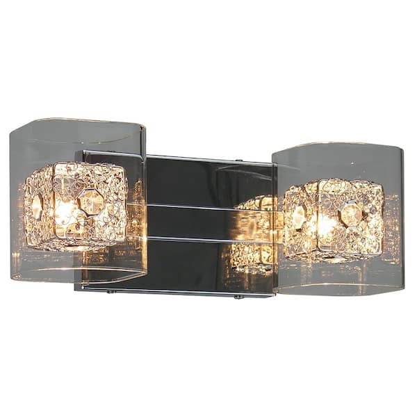Filament Design 2-Light Chrome Bath Light