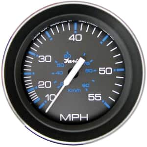 Coral Speedometer (55 MPH) Pitot - 4 in., Black
