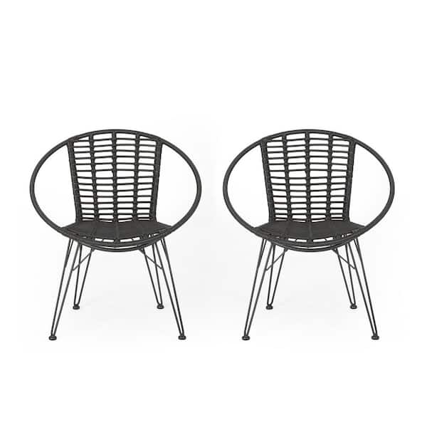 Boosicavelly Highland Grey Rattan Outdoor Patio Dining Chairs