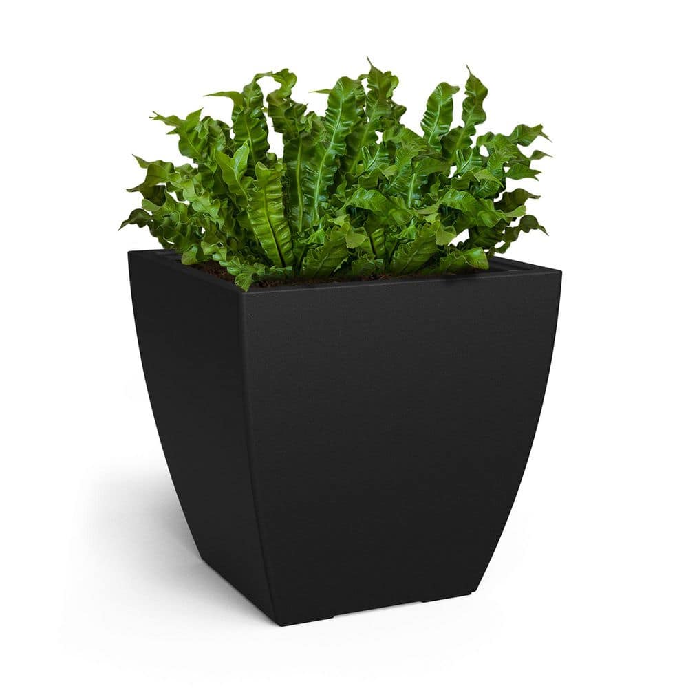Kobi 24 in. x 24 in. Black Polyethylene Self-Watering Planter price history on PriceWatchPro