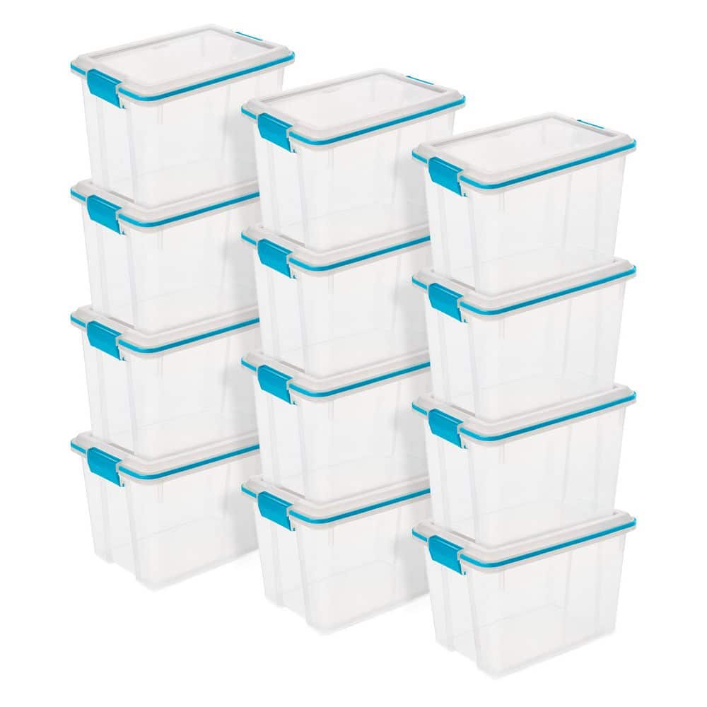 20 Quart Storage Container Box Tote with Latches (12 Pack) price history on PriceWatchPro