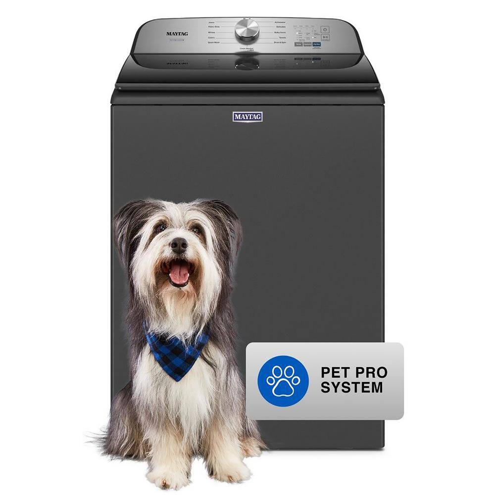 Maytag 4.7 cu. ft. Pet Pro Top Load Washer in Volcano Black