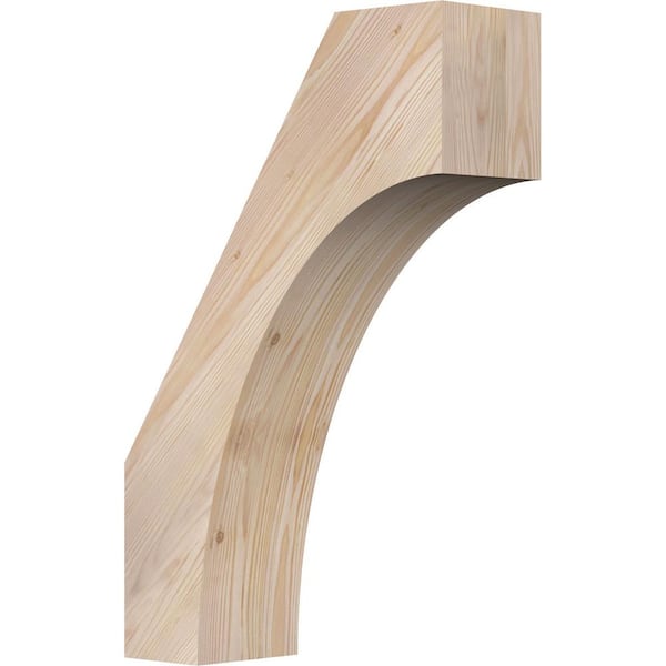 Ekena Millwork 5 1/2"W x 16"D x 24"H Westlake Smooth Knee Brace, Douglas Fir