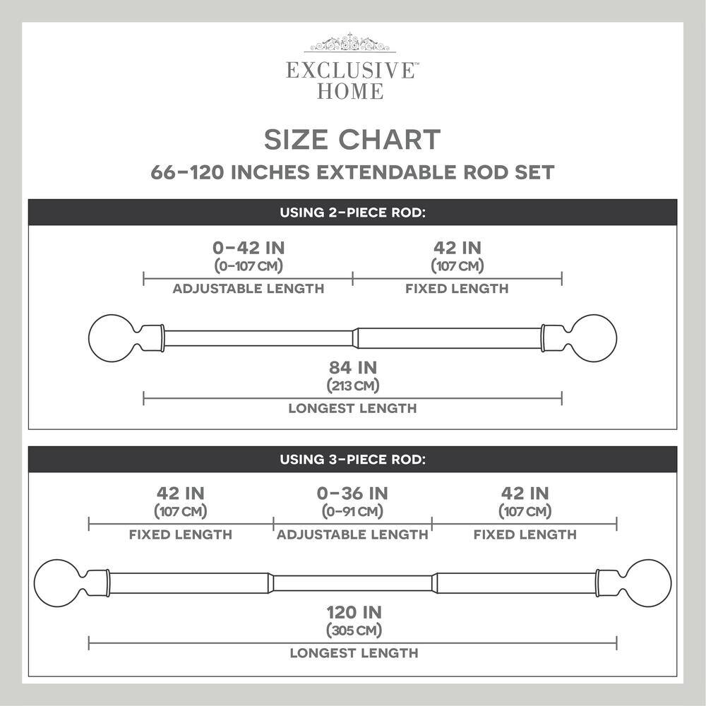 Amalgamated Textiles Adjustable Single Curtain Rod